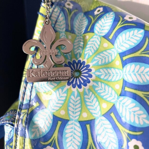 Kalencom Green and Blue Paisley Diaper Bag - Picture 3 of 6
